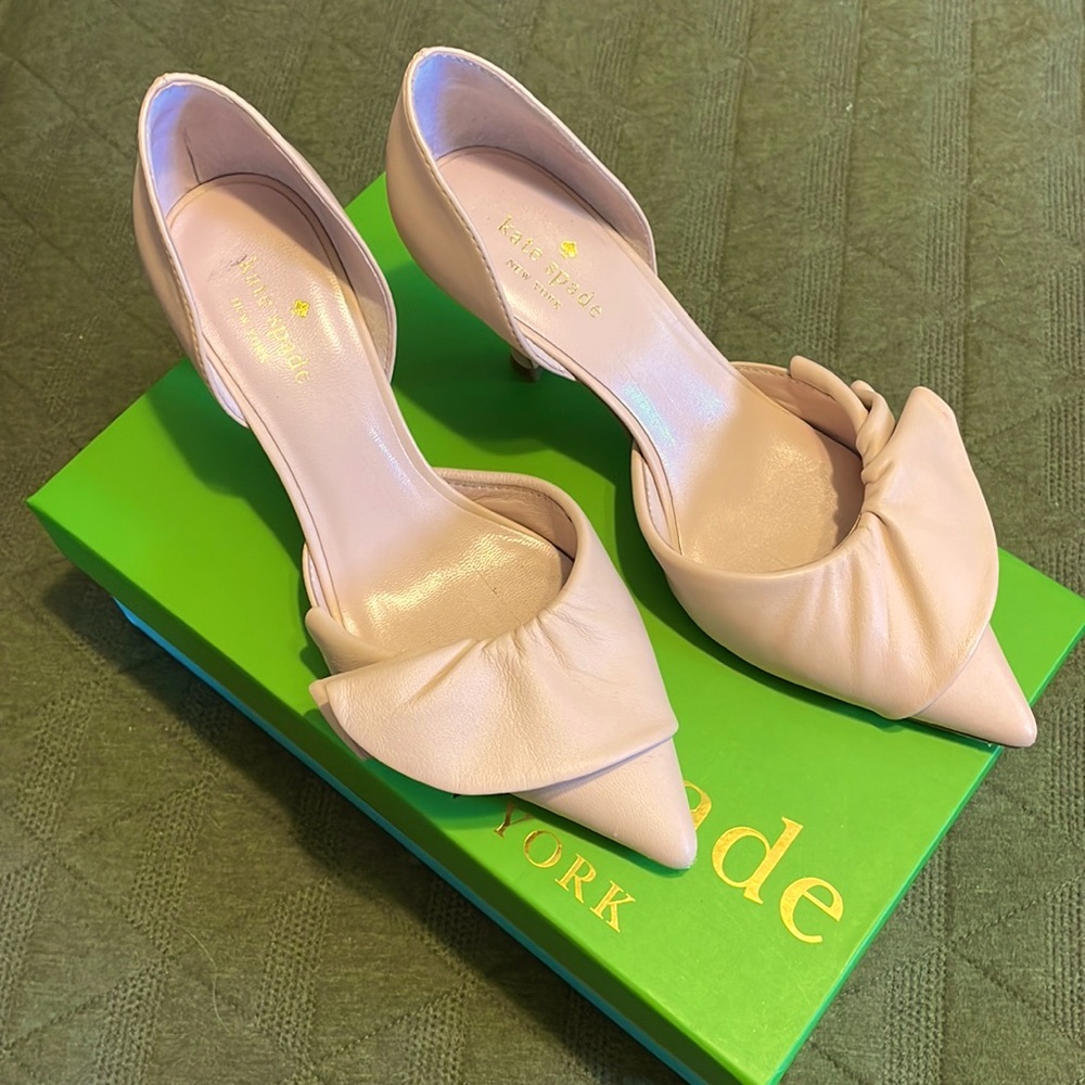 Kate Spade ballet pink kitten heels